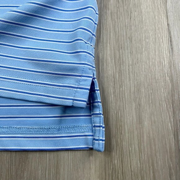 F&G Tech Polo Shirt Striped Lightweight Golf Mens XL Old Memorial Golf Club - Picture 3 of 11